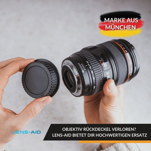 Tapa Trasera Objetivo Canon Sony Nikon Fuji Panasonic, Lens Back Cover Cap - Imagen 15 de 67