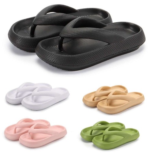 Women multi colors sandals thong, flat comfort casual Beach EVA Slipper Summer