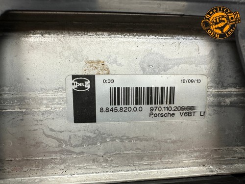 2010-2016 PORSCHE PANAMERA 3.0 4.8 FRONT LEFT INTERCOOLER W/ AIR DUCTS OEM 70kmi - Picture 3 of 16