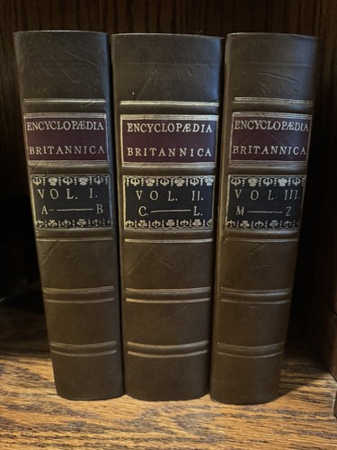 Encyclopaedia Britannica 1771 Edition-Facsimile-Complete in (3) Volumes 1971 - Picture 1 of 16
