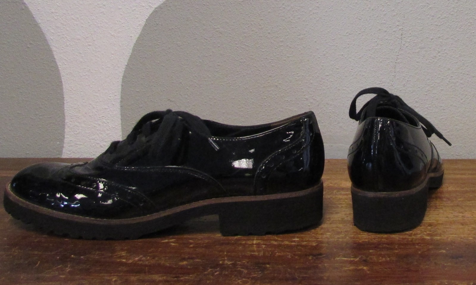 PAUL GREEN Black Patent Leather Wingtip Dress Dress Dress shoes - 6.5 1ccb8e PAUL GREEN Black Patent Leather Wingtip Dress Dress Dress shoes - 6.5 1ccb8e