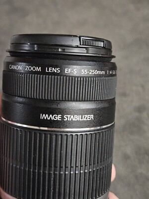 Canon EF-S 55-250mm 1:4-5.6 IS Stabilizer AF MF Zoom Camera