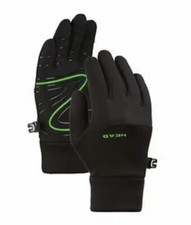 HEAD Kids Touchscreen Gloves - Lined Unisex Kids Black / Green 10-14 Large