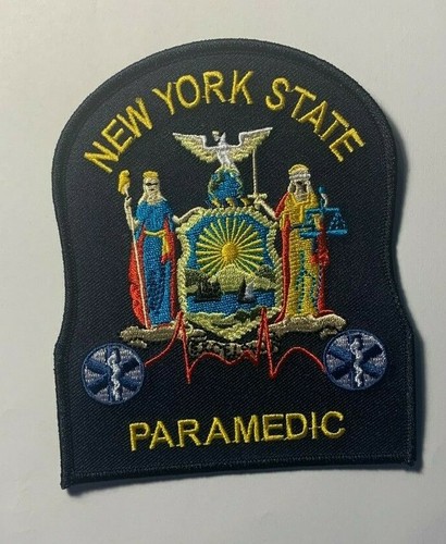 Parche paramédico estado de Nueva York parche paramédico estado de Nueva York parche paramédico 4,75" de alto  - Imagen 1 de 3