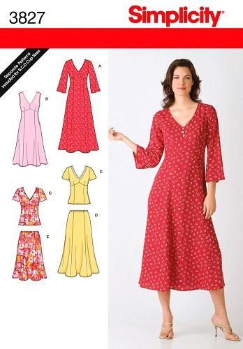 OOP Simplicity Sewing Pattern Misses and Womens Dress Pattern Plus Size You Pick - Picture 18 of 61
