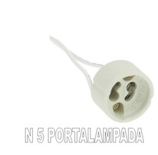 PORTALAMPADA GU10 PER FARETTI N5 PEZZI PORTALAMPADA LED DICROICA