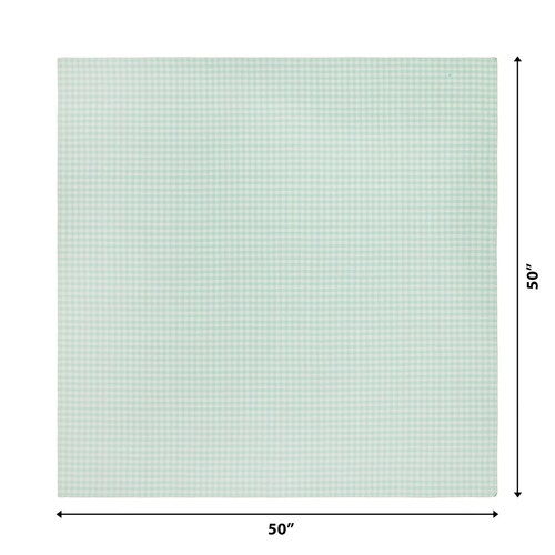 Mesa de tela Pioneer para mujer verde guinga 50" W x 50" L 100% algodón nueva - Imagen 4 de 8