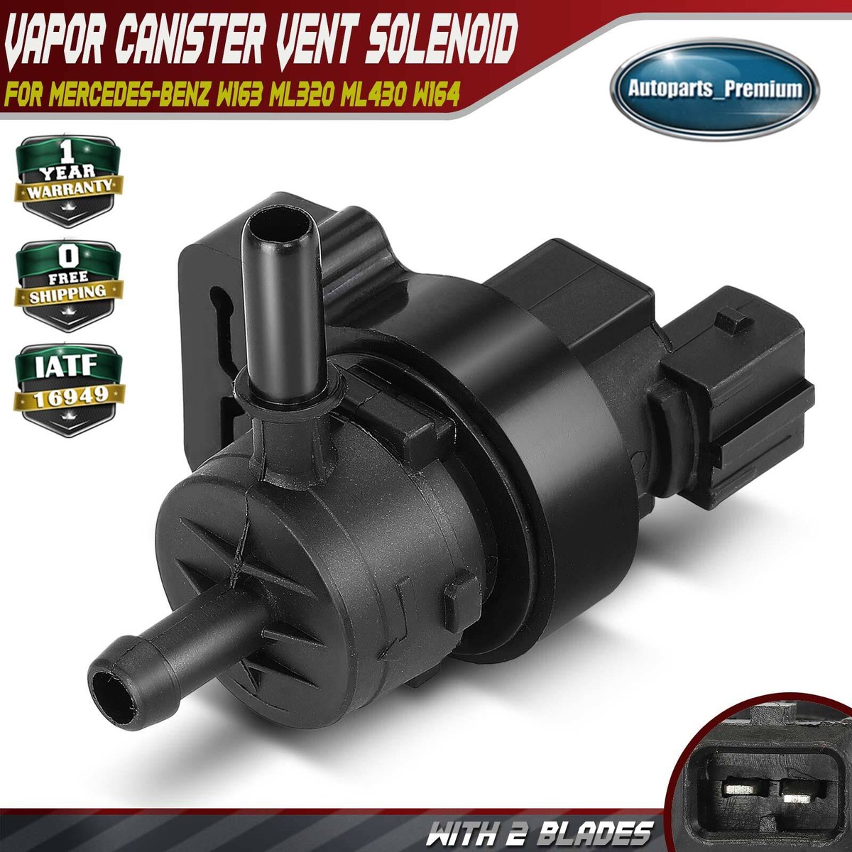 Vapor Canister Purge Solenoid for Mercedes-Benz W163 ML320 ML430
