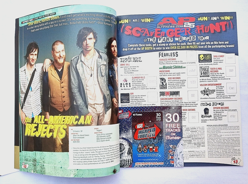 VAN WARPED 2010 TOUR Program Complete w/6 Unused Tickets/Pin/Poster/2 HBs Mint+ - Picture 2 of 19