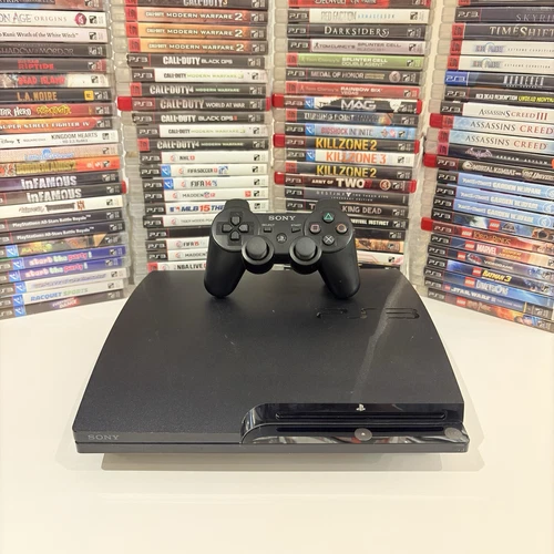PS3 PLAYSTATION 3 Console Bundle w/ 6 GAMES & Controller Fat, Slim or Super Slim