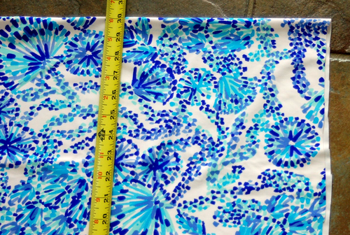 60 X 37" 1 IARDA TESSUTO LILLY PULITZER NUOTO LUXLETIC SPANDEX SHELL ME YOU LOVE ME - Foto 2 di 4