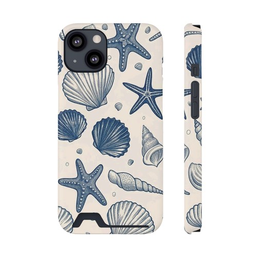 Ocean-Inspired Phone Case with Card Holder, Coastal Decor, Beach Lover [...] - 第 1/13 張圖片
