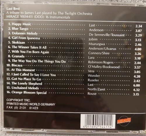 CD Last Best-A Tribute to James Last played by the Twilight Orchestra - Bild 2 von 2