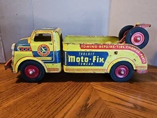 Wyandotte Moto-Fix Toolkit Towcar 1950'S Vintage Pressed Steel Wrecker