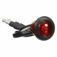 Truck-Lite 33050R3 33 Series, LED, Red Round,1 Diode, M/C Light, P2, Blk Grommet