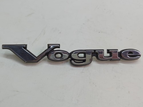 Vintage Car Boot Lid Badge Vogue metal New Old Stock car enthusiast