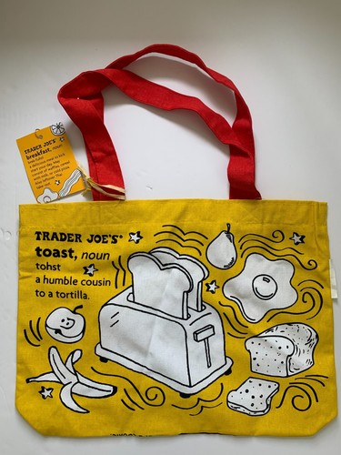 NWT Authentic Trader Joe's Reusable Tote shopping Bag - Picture 3 of 7