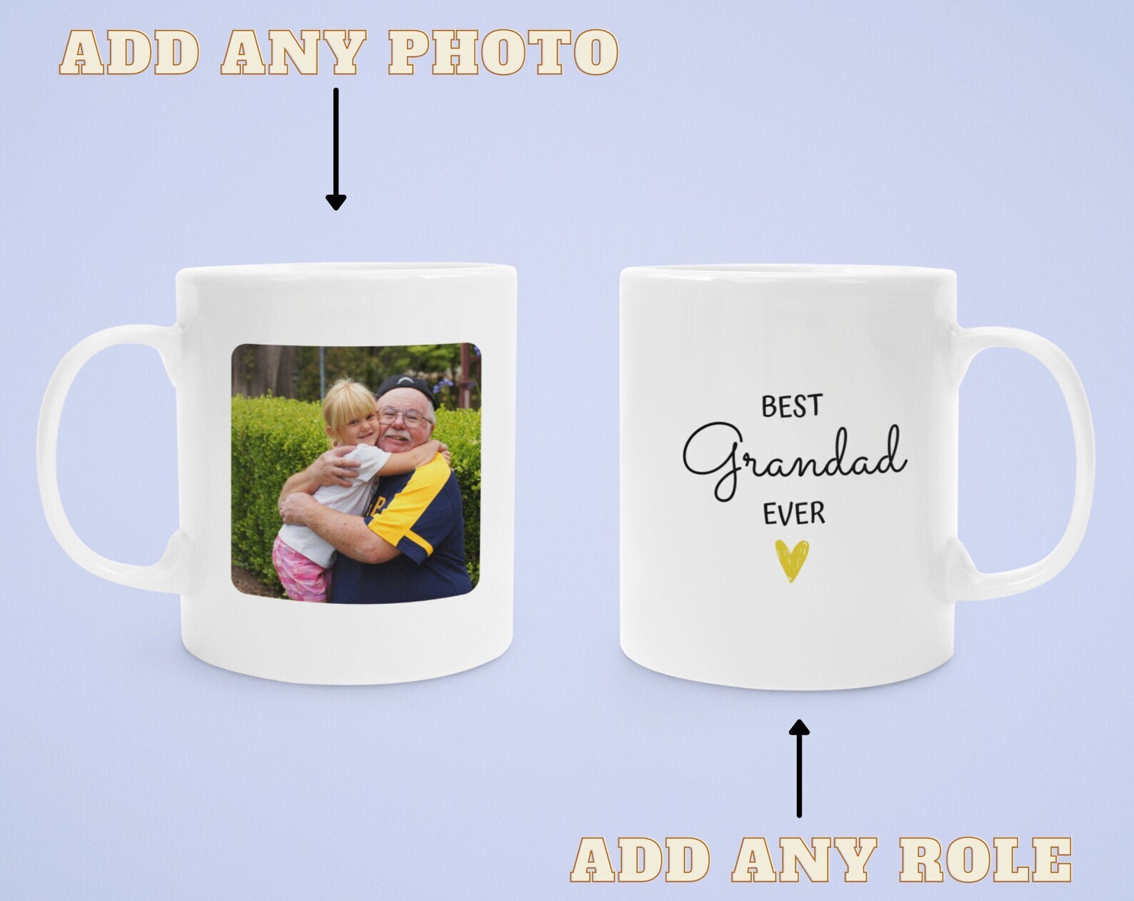 Best Grandad Ever Mug Personalised Gift For Grandad New Grandad Photo Gift Dad