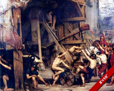 CAPTIVES IN ROME BARTLETT 8X10 ROMAN SOLDIER PAINTING REAL CANVAS GICLEE PRINT