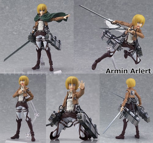 figma TV anime " Attack on Titan " Eren Levi Mkasa Armin Erwin Action figure - Picture 9 of 21