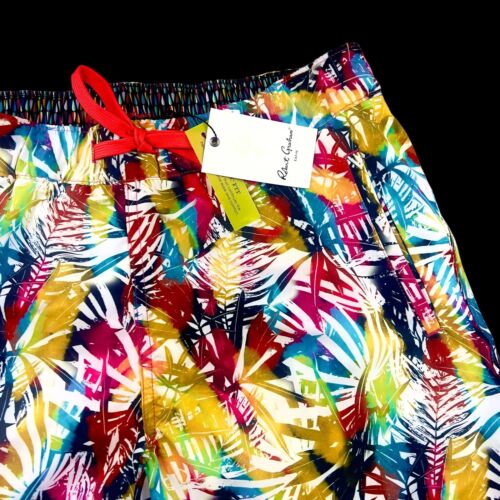 Robert Graham XL Board Shorts Swim Trunks Tropical Colorful Geometric Paisley - Picture 4 of 9