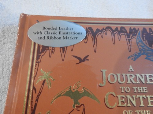 Jules Verne "A Journey To The Center Of the Earth" BRAND NEW Bonded Leather! - Picture 2 of 3