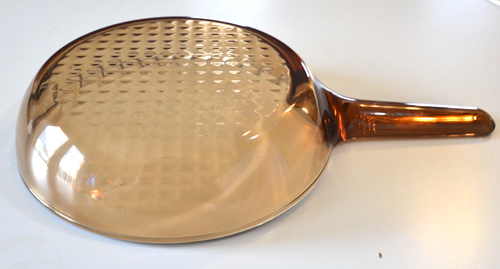 Amber Glass Vision Corning France Visionware 7" Waffle Bottom Skillet Fry Pan - Picture 5 of 7