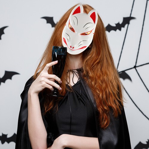 Masque danimal dhalloween, masque facial de renard, accessoire de Costume ventes exceptionnelles de