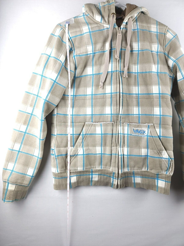 Women's Zip Up Hoodie Quilted Size Youth Large - Picture 13 of 18