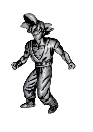 Dragonball Z GOKU DBZ Action Figure 5" 2000 Silver Burger King Kids Meal Promo - Picture 2 of 6