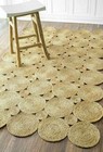 Jute Rug Carpet 100% Natural Rectangle Hemp Rug Reversible dinning Area Rug