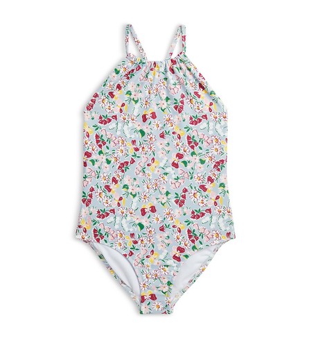 Polo Ralph Lauren Girls Floral Ruffled One Piece Swimsuit Little & Big Kid New - Picture 3 of 4