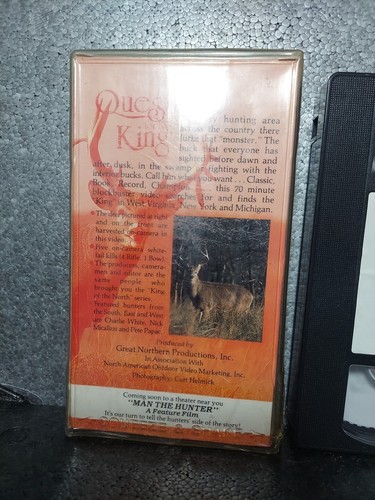 QUEST FOR THE KING DEER HUNTING VHS BIG BUCKS GREAT NORTHERN MICHIGAN WV Rare - Picture 4 of 6