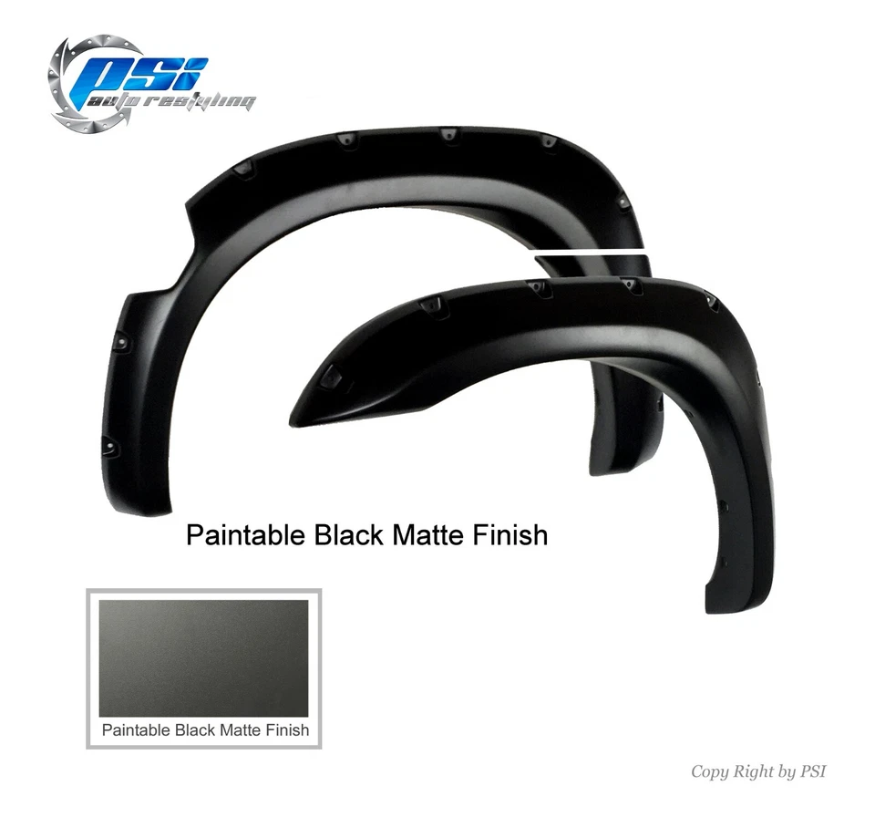 Paintable Pocket Bolt Fender Flares Fits Nissan Titan 2004-2015 With Lock Box Foto 3 de 3