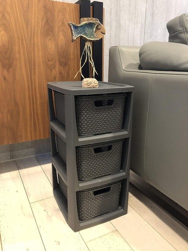 Storage Unit with Basket Drawers Tower Cabinet 4 Sizes S - XL 2 Colours Portable - Picture 19 of 42