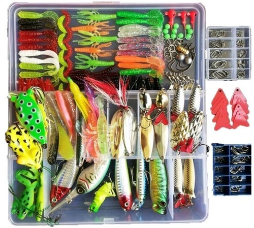 Fishing Lures lot new bait Accessories kit soft Plastic Spoons Boxes Bass bulk - Picture 46 of 89