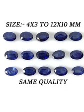 Blue Sapphire Oval Shape Cut Faceted Size 4x3mm-12x10mm Loose Stone Best item