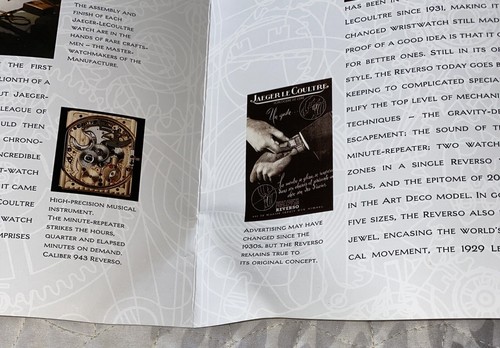 Watch Booklet/Brochure-Jaeger-LeCoultre Watchmaking, Secrets - Picture 4 of 6