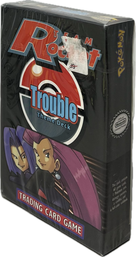 1999 Advanced Level Team Rocket Trouble Theme Deck Pokemon TCG Box