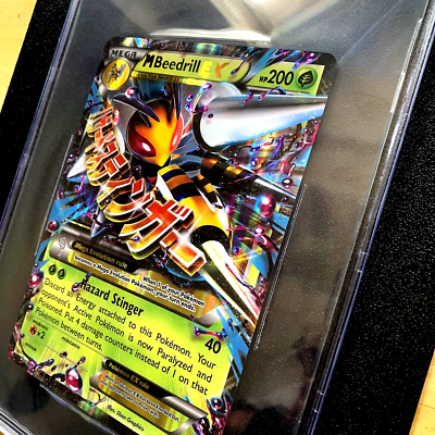 BGS 9.5 GEM MINT 2014-16 MEGA BEEDRILL EX POKEMON #XY158 BLACK