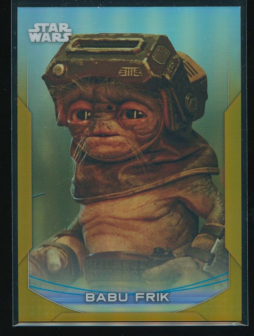 Babu Frik 2020 Topps Chrome Star Wars Perspectives Gold Refractor