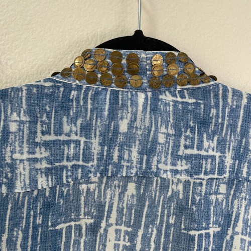 NEW Chicos 4 Womens Plus XXL Bimini Embellished 3/4 Sleeve Open Cardigan Kimono - Picture 13 of 13