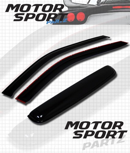 2.0mm Out-Channel Visor Sun Guard Sunroof 3pcs Ford Focus 2DR Coupe 2008-2011 - Picture 2 of 5