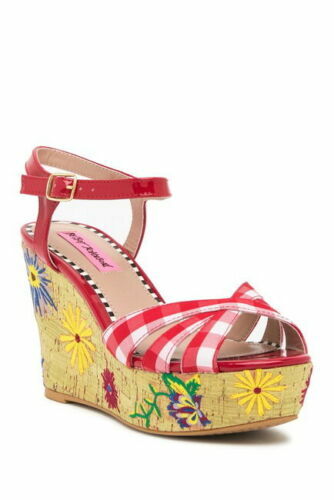 betsey johnson gingham shoes