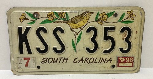 Targa targa vintage 1998 SOUTH CAROLINA con WREN BIRD