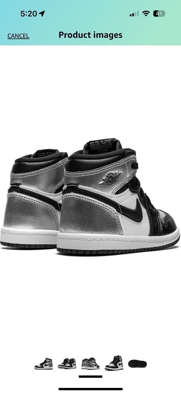 Jordan 1 Hi OG (TD) Size 6c - image 6