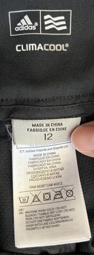 Adidas Climacool Golf-Skort schwarz mit Gürtel 4 Taschen & Frontreißverschluss Größe 12 - Bild 14 von 20