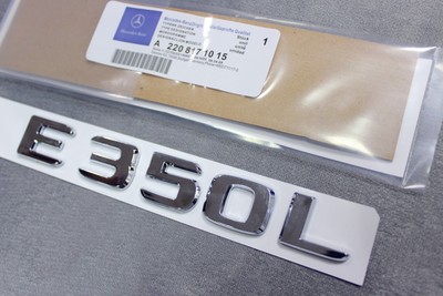 CHROME BENZ E300 REAR TRUNK LETTERS BADGE EMBLEM FOR MERCEDES BENZ E-CLASS
