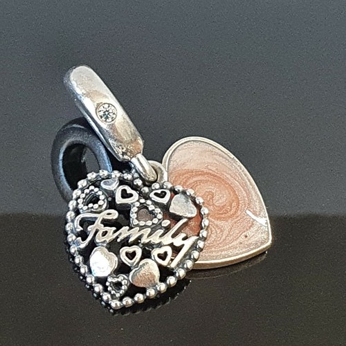 Silver Pink Dangle Charm 796459 