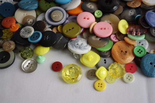 Large Glass Jar of Lot of Buttons All Kinds of Shapes Sizes and Colors!  - Picture 5 of 6